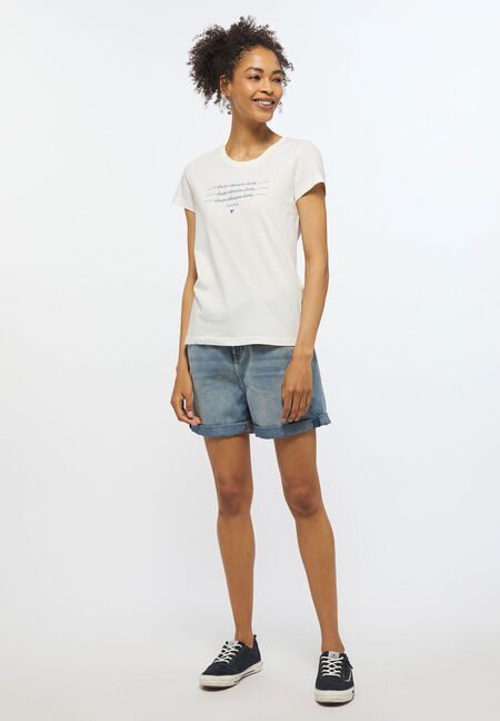 ქალის შორტი MOM SHORTS IN DENIM STYLE