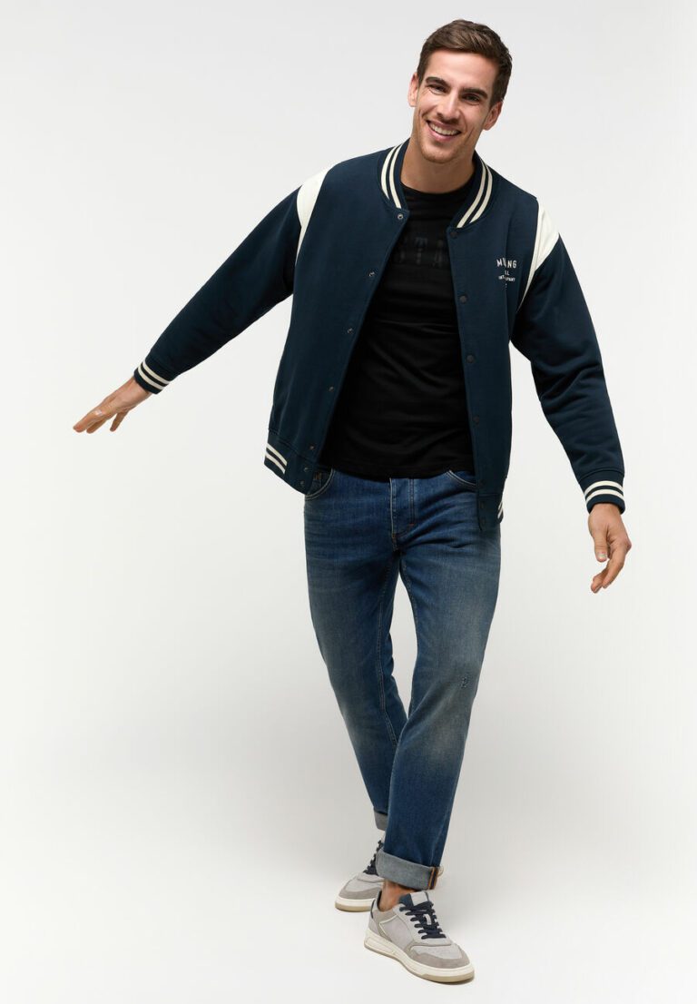 Herren-Langarm-Sweatshirt-Jacke-Mustang-grau-1014515-4135-1M